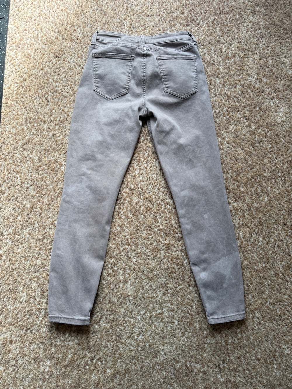 Pistola Jeans Women's 28* 25 Gray/purple Wash distressed Skinny Jeans, side zip